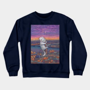 The curious cat Crewneck Sweatshirt